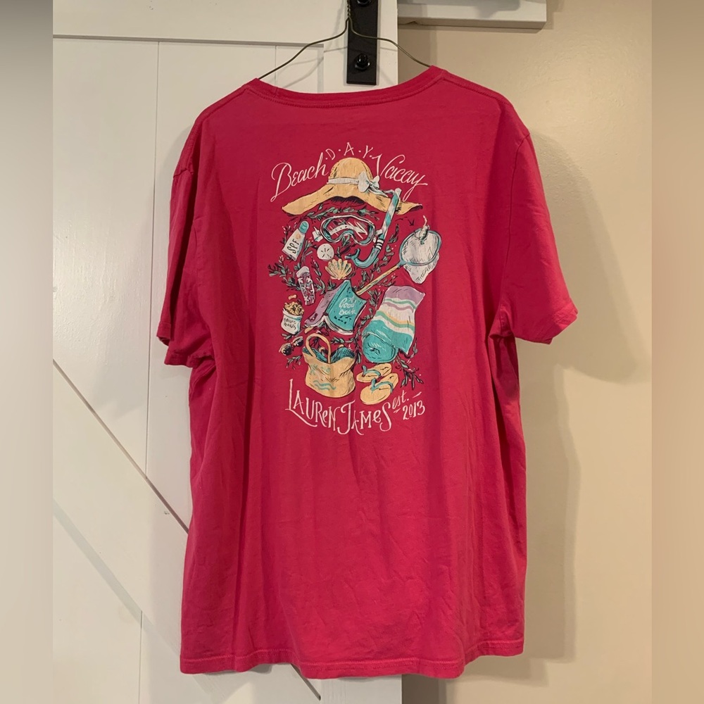 Lauren James Pink Beach Graphic Tee